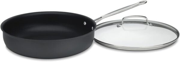 12-Inch Deep Fry Pan w/Cover,  Nonstick Hard Anodized Collection, 622-30DFP1 - Image 2