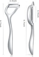 Set of 2 Stainless Steel Vegetable Peeler,Y-Shaped and I-Shaped Stainless Steel Peelers For Potatoes, All Fruits & Veggies¡­