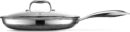 Hybrid Nonstick 12-Inch Fry Pan with Tempered Glass Lid, Stay-Cool Handle, Dishwasher and Oven Safe, Induction Ready, Compatible with All Cooktops