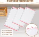Plastic Cutting Boards for Kitchen, 3-Piece Large Cutting Board Set Dishwasher Safe Chopping Boards with Non-slip Feet and Juice Grooves, Pink,