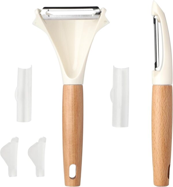 Potato Peelers Stainless Steel Swivel Peelers Y-Shaped and I-Shaped Peeler Set of 2,Vegetable Carrot Fruit Peelers for Kitchen